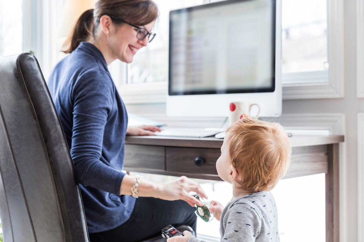 Raising kids while working from home